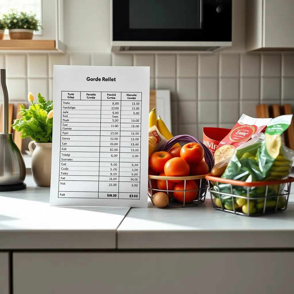 Nederlandse boodschappenlijst met prijsvergelijking en seizoensproducten